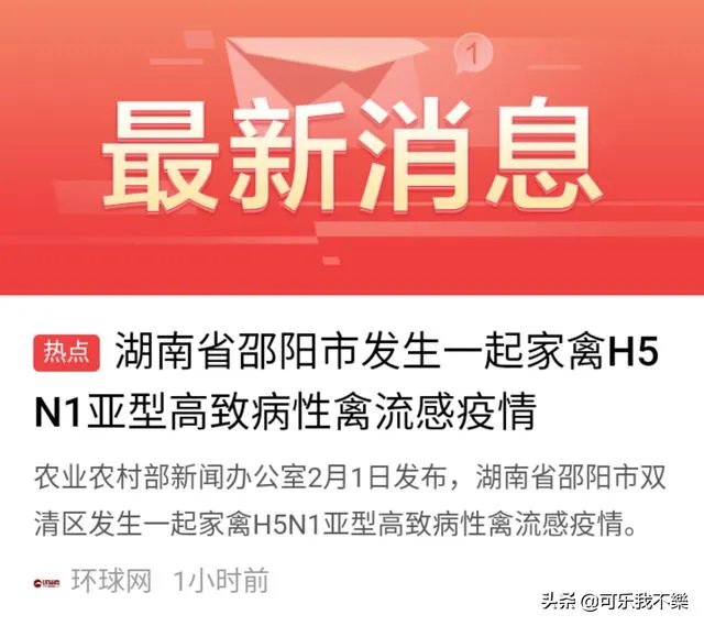 湖南h5n1是刚发生的事吗？