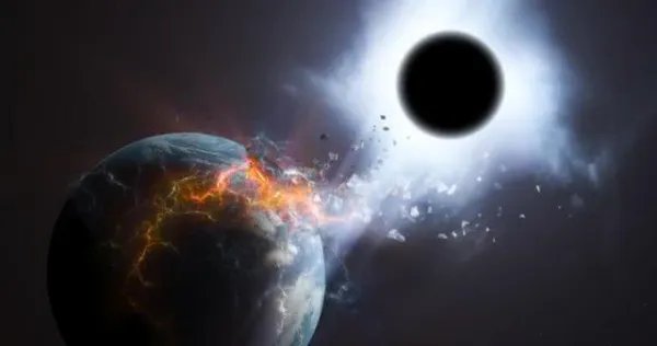 指甲盖般大的黑洞,能吃掉地球吗,过程会是什么样子