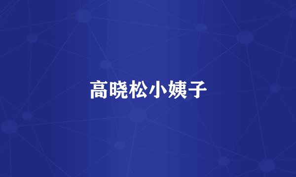 高晓松小姨子