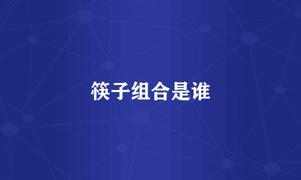 筷子组合是谁