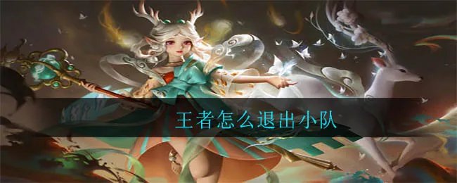 王者怎么退出小队