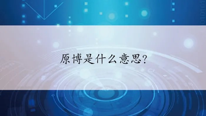 原博是什么意思？