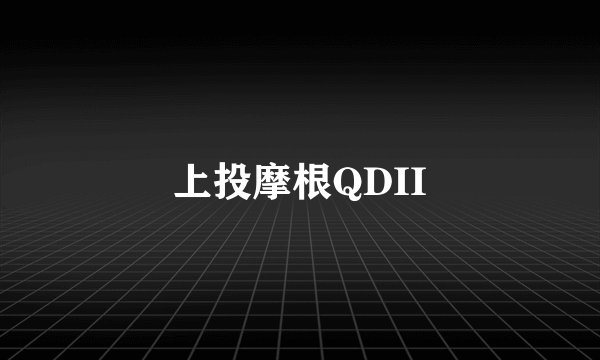 上投摩根QDII
