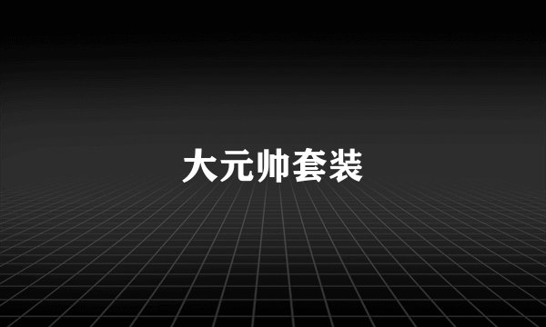 大元帅套装