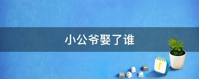 小公爷娶了谁