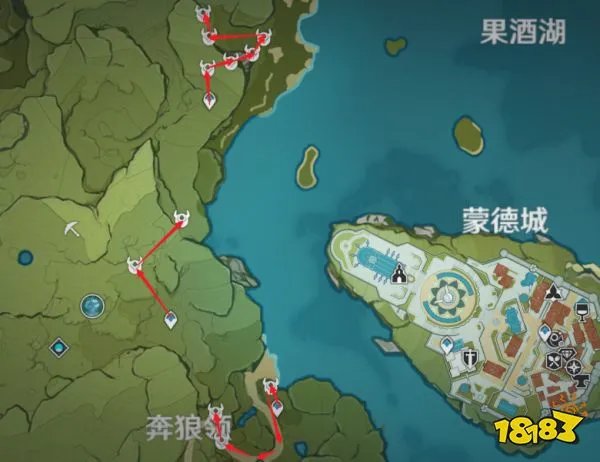 原神优菈突破材料在哪采集 优菈突破材料采集路线图