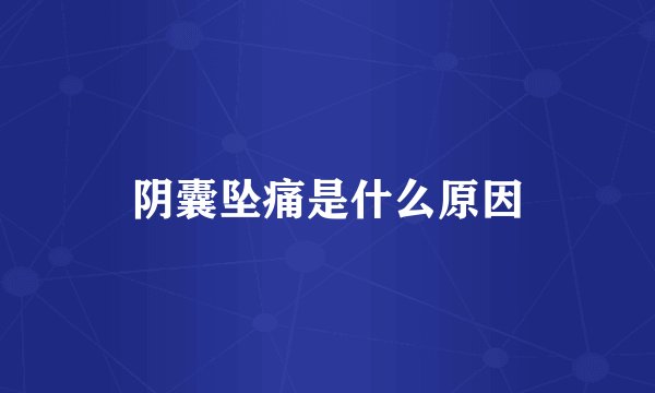 阴囊坠痛是什么原因