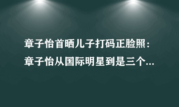 章子怡首晒儿子打码正脸照：章子怡从国际明星到是三个孩子的母亲
