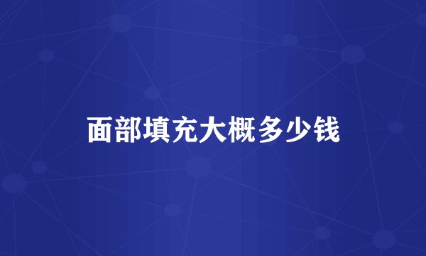 面部填充大概多少钱