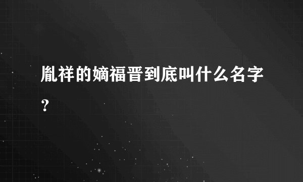 胤祥的嫡福晋到底叫什么名字？