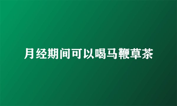 月经期间可以喝马鞭草茶