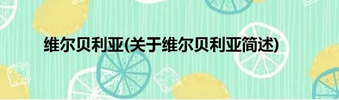 维尔贝利亚(关于维尔贝利亚简述)