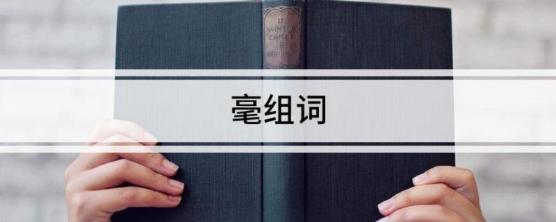 毫组词