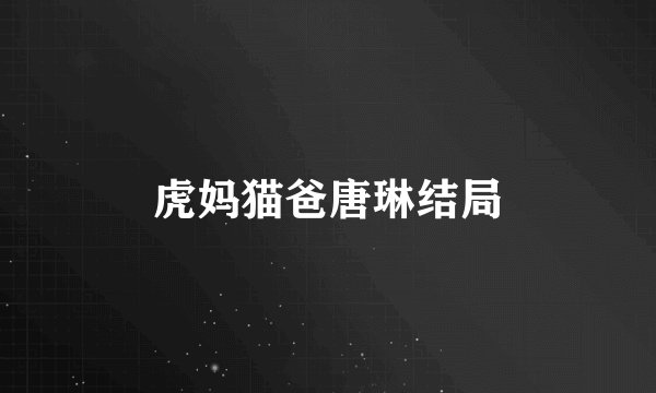 虎妈猫爸唐琳结局