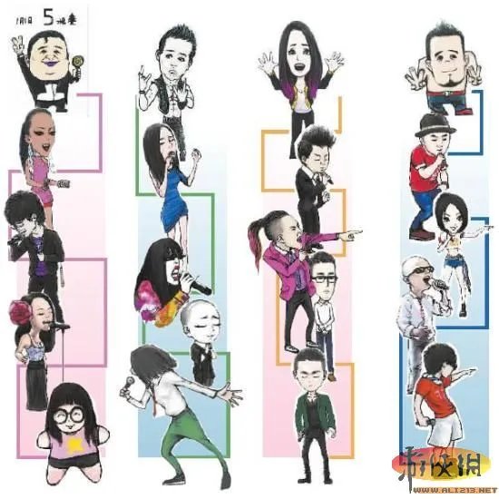 神情动作入木三分！“中国好声音”漫画版超萌