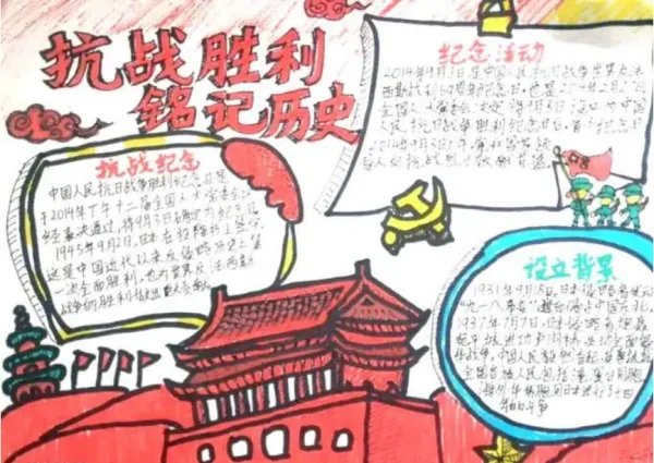 抗战胜利七十周年手抄报内容