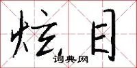 炫目