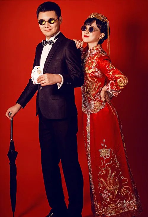 秀禾服婚纱照图片欣赏 新娘如何挑选秀禾服