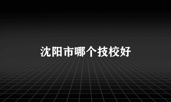 沈阳市哪个技校好