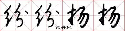 纷纷扬扬