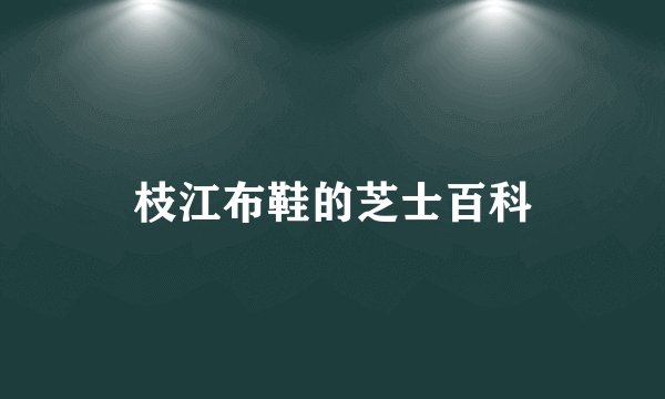 枝江布鞋的芝士百科