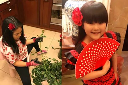 李湘晒女儿插花照 王岳伦否认出轨