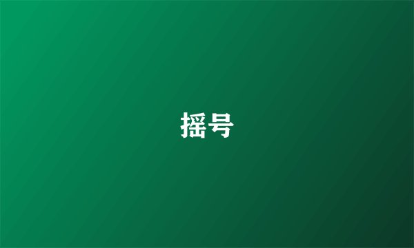 摇号