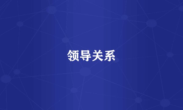 领导关系