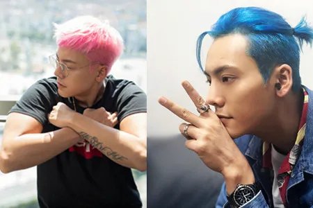 陈伟霆新染粉发 粉丝大呼有魅力