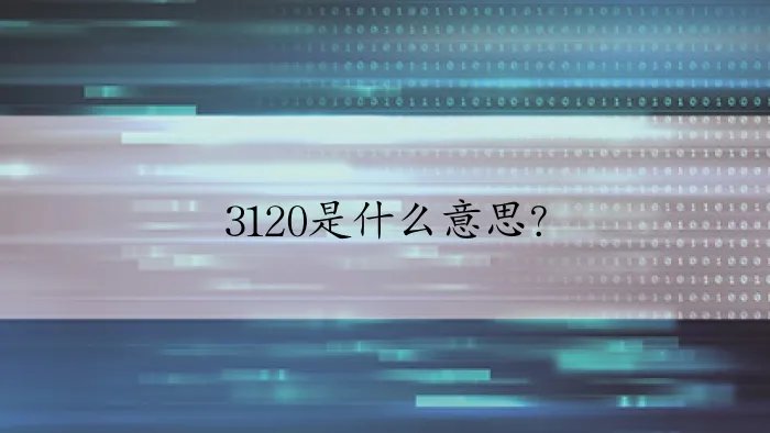3120是什么意思？