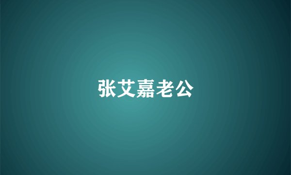 张艾嘉老公
