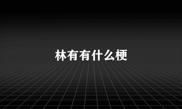 林有有什么梗