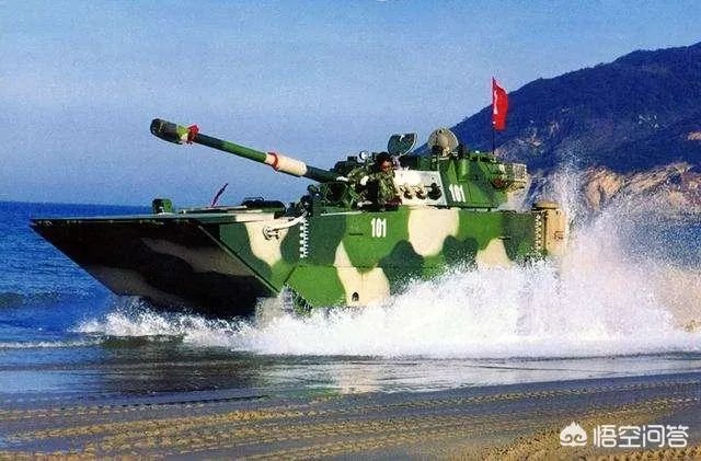 中国05式两栖步战车在海里时是否可以开炮?性能怎么样?