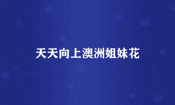 天天向上澳洲姐妹花