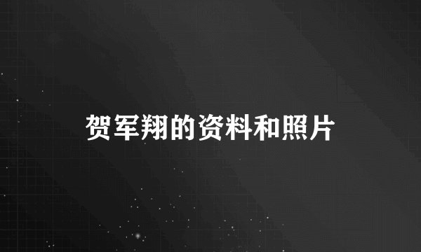 贺军翔的资料和照片
