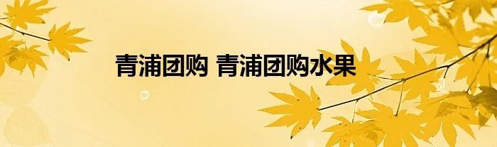 青浦团购 青浦团购水果