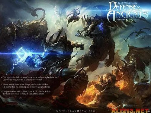DotA制作人爆料：新版本6.75的Loading图公布
