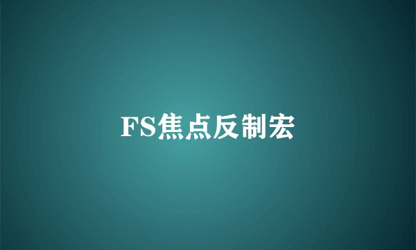 FS焦点反制宏