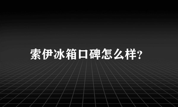 索伊冰箱口碑怎么样？