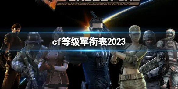 《穿越火线》等级军衔对照表一览