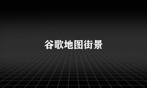 谷歌地图街景