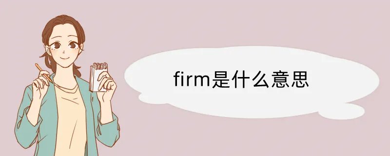 firm是什么意思
