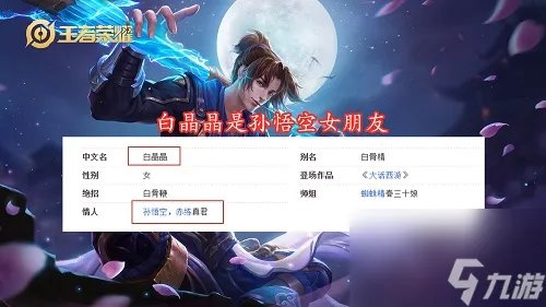 王者荣耀白晶晶是谁的皮肤