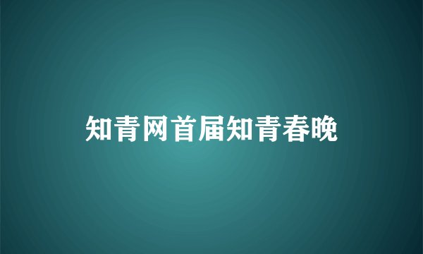知青网首届知青春晚