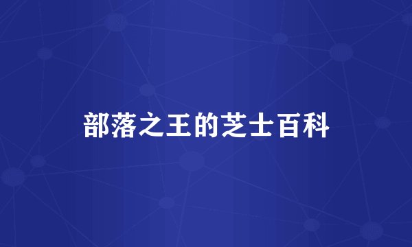 部落之王的芝士百科