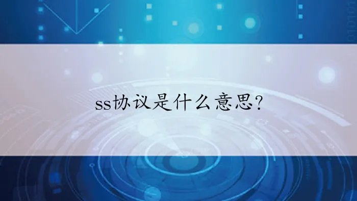 ss协议是什么意思？