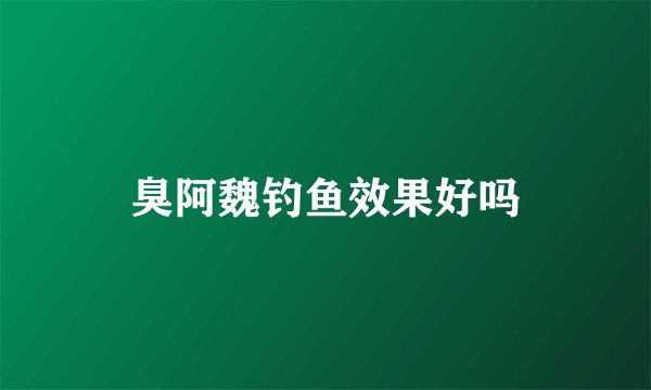 臭阿魏钓鱼效果好吗