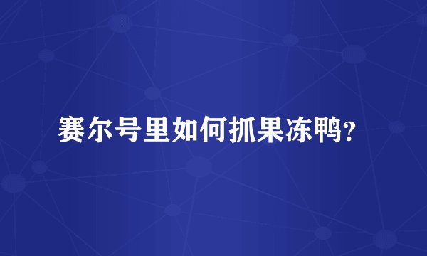 赛尔号里如何抓果冻鸭？