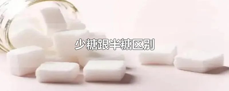 少糖跟半糖区别