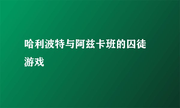 哈利波特与阿兹卡班的囚徒 游戏
